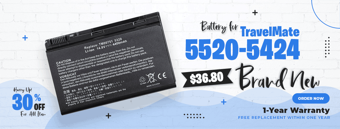 Acer TravelMate 5520-5424 laptop battery