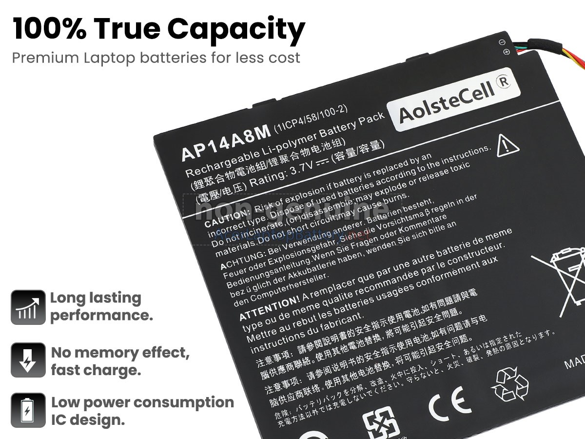 Acer SWITCH 10 FHD SW5-015-191T battery