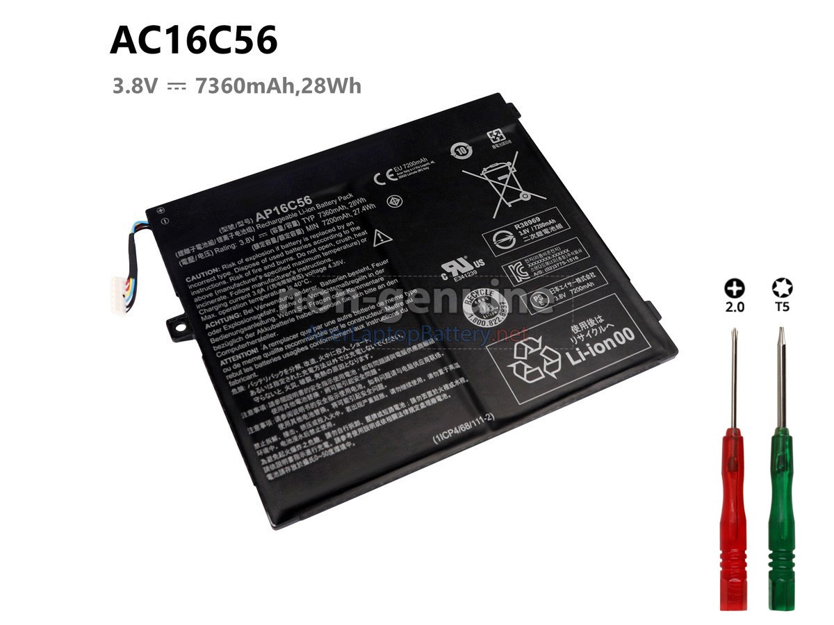 Acer SWITCH 10 V SW5-017P-17JJ battery